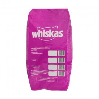 Whiskas для кошек, лосось, подушечки